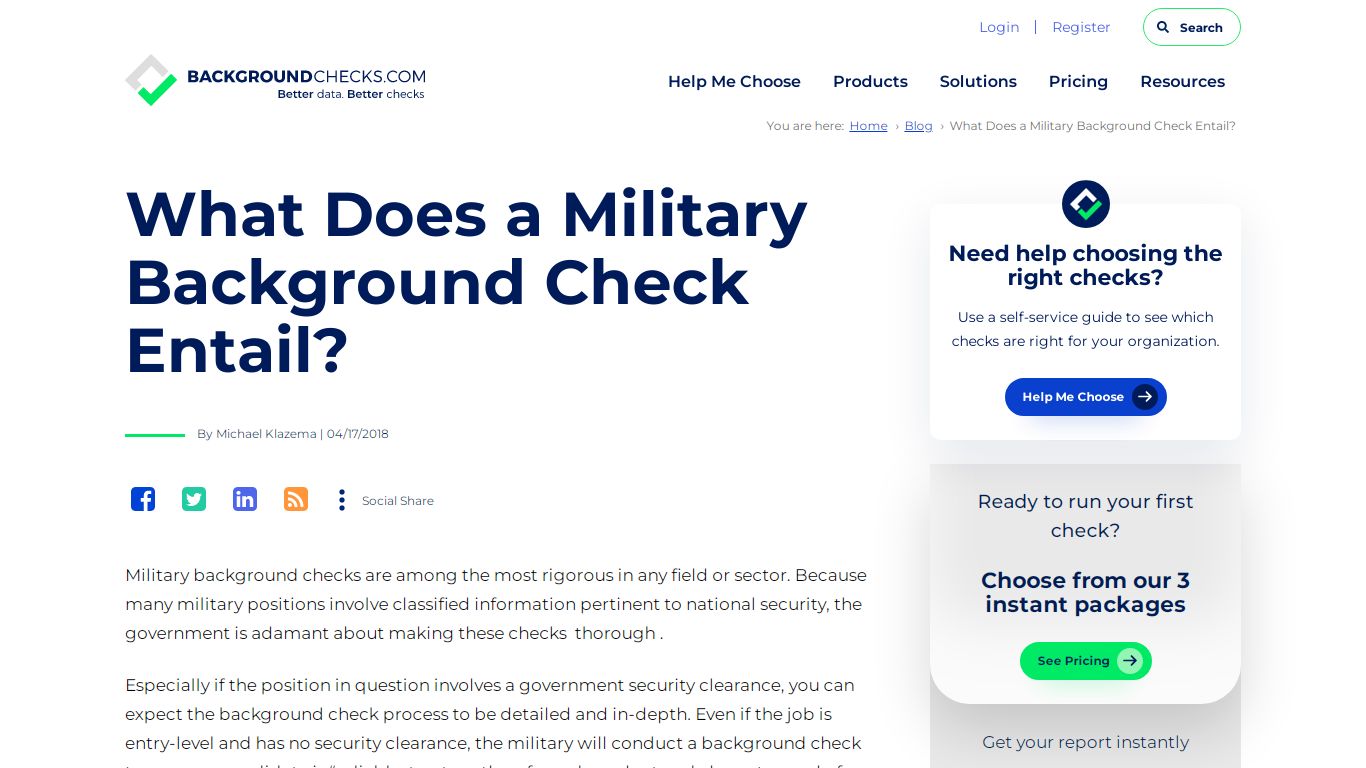 What Does a Military Background Check Entail?